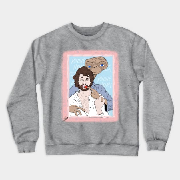 I’ll be Right Here Crewneck Sweatshirt by Lakota Meyer Art